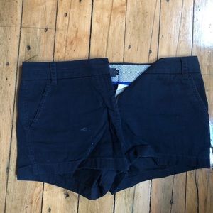 Navy J.Crew Chino Shorts